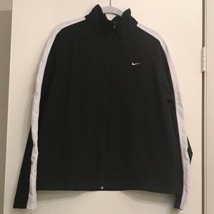 Nike girls black with white stripe jacket